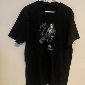 Black Graphic T-Shirt with Tyrion Lannister from Game Of Throwing Green Money